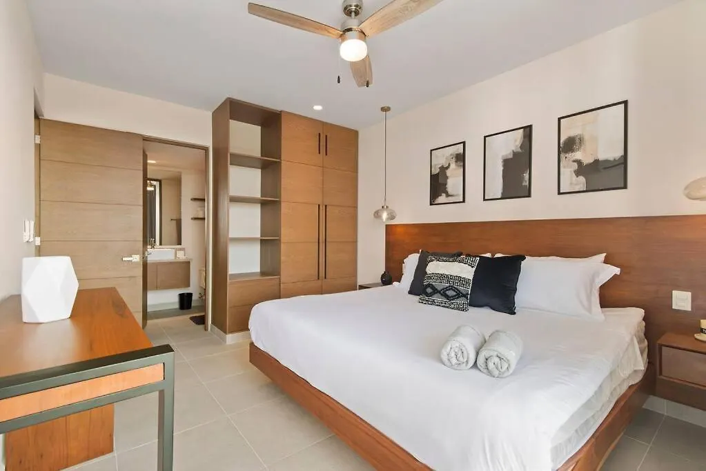 Jungle Joy Prv Jacuzzi Beach Access Rooftop Pools W Sea Views + Beach Club 艾库玛尔 公寓