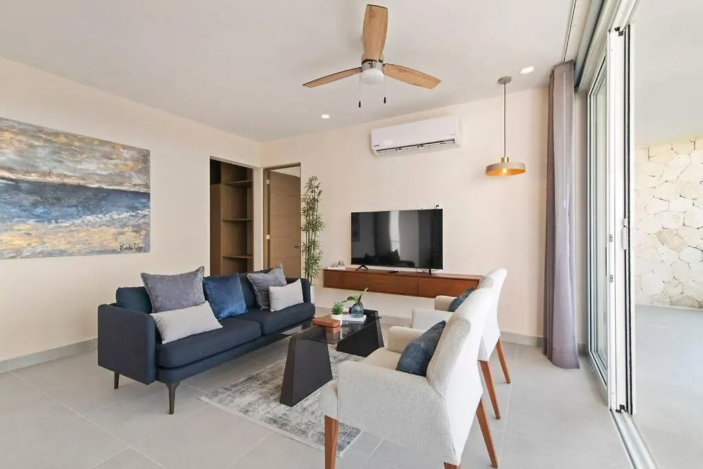 公寓 Jungle Joy Prv Jacuzzi Beach Access Rooftop Pools W Sea Views + Beach Club 艾库玛尔