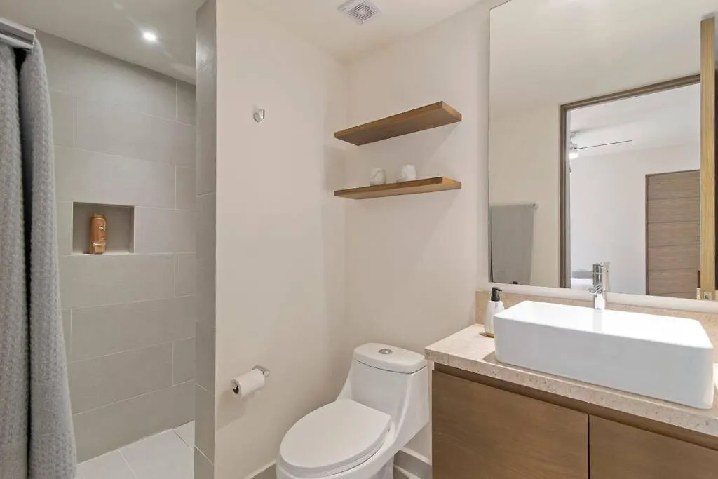 Jungle Joy Prv Jacuzzi Beach Access Rooftop Pools W Sea Views + Beach Club 艾库玛尔 公寓